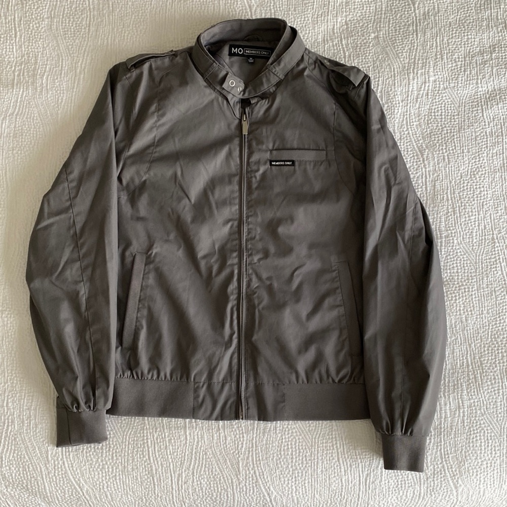 Members Only Jacket Dark Gray Size Medium